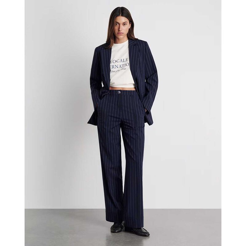 JAG Gia Relaxed Pinstripe Blazer image number 3